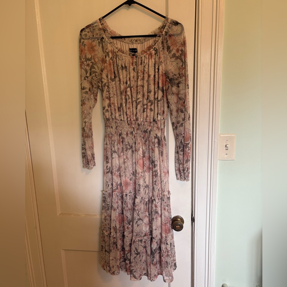 Floral Long Sleeve Dress
